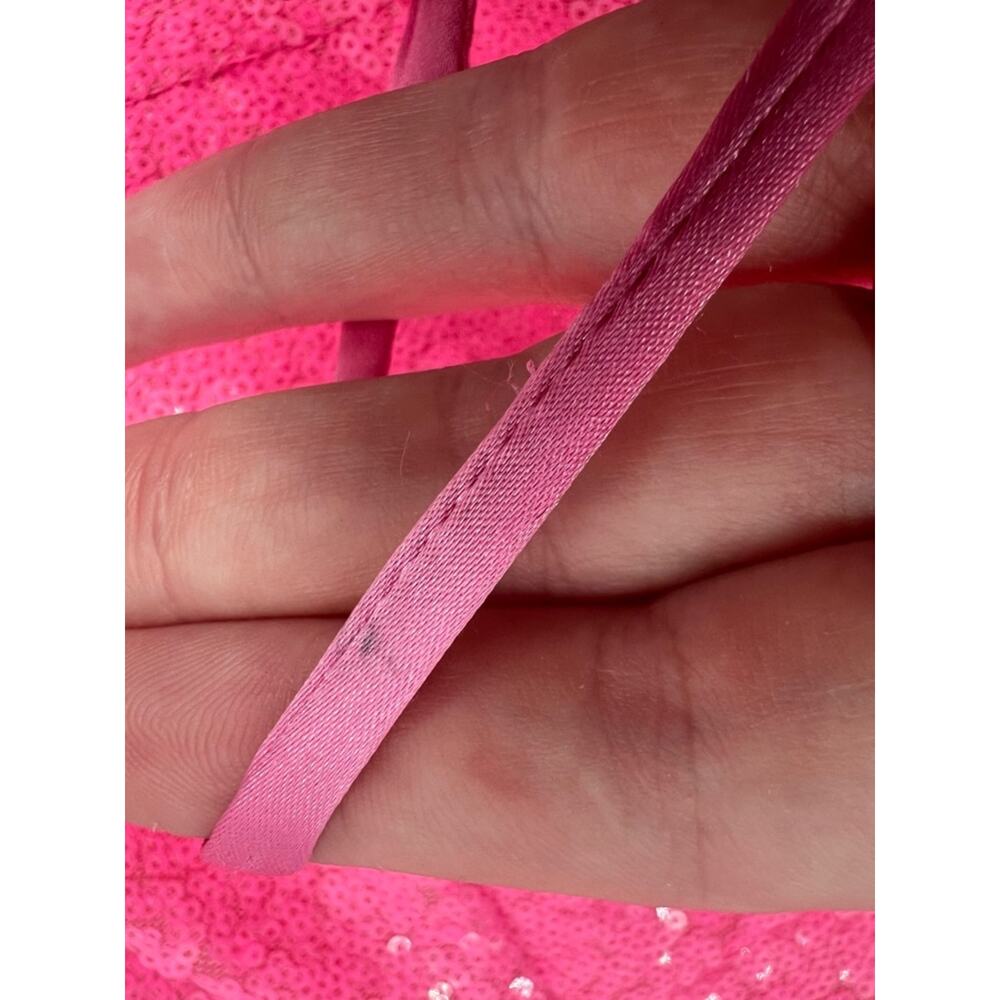 Portia & Scarlett hot pink sequin gown sz 4 - Picture 9 of 10